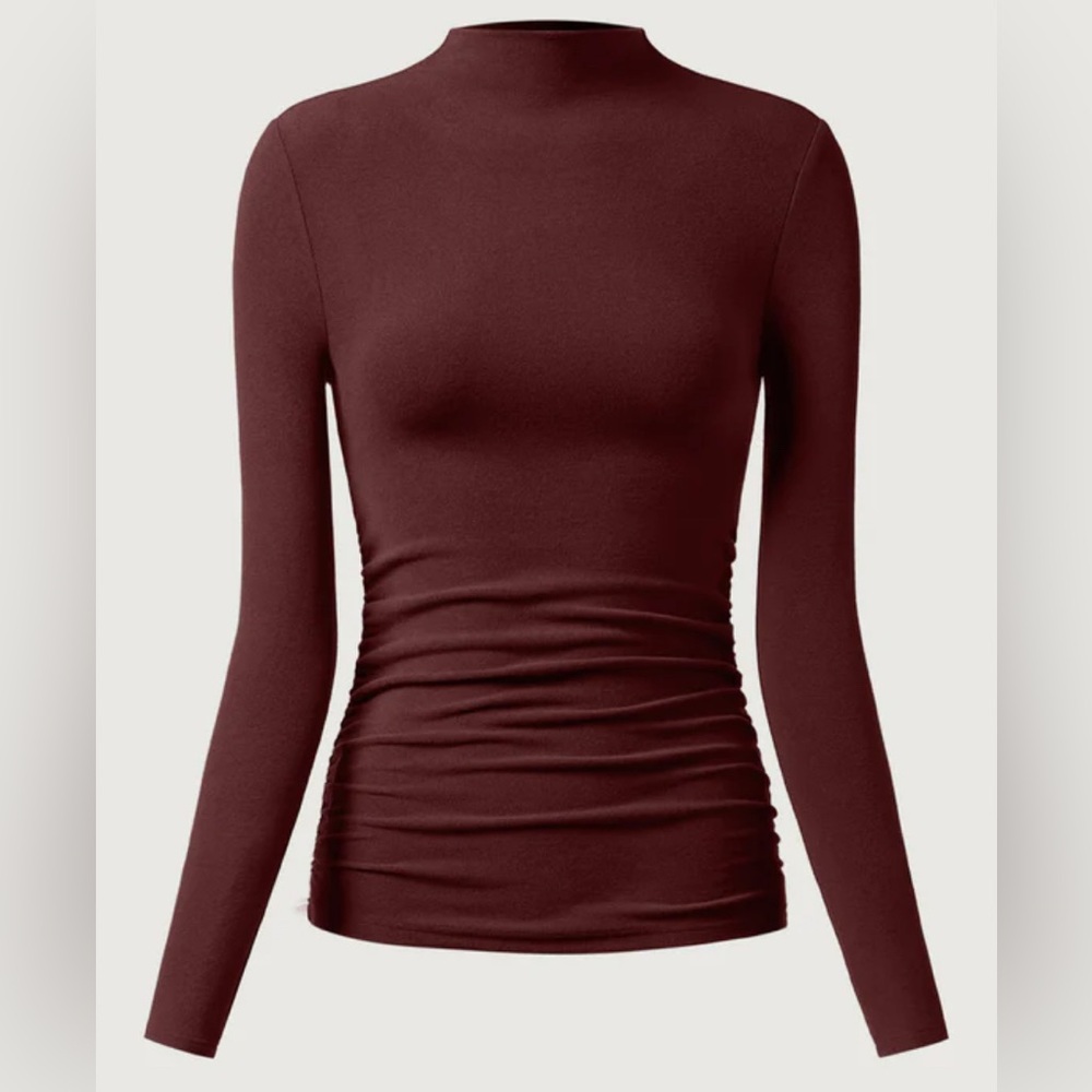 OGL Women's Burgundy Long Sleeve Top